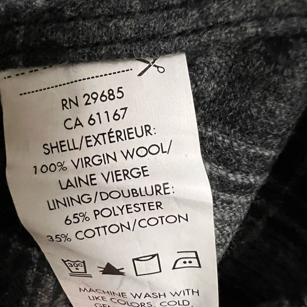 Pendleton Virgin Wool Back & Gray Long Sleeve Fla… - image 5